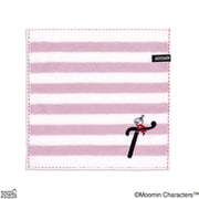 47-0290071 [タオルハンカチ ムーミン イニシャルステッチ（リトルミイ） イニシャルT 25cm×25cm ピンク]