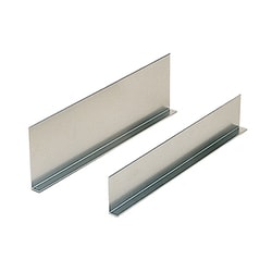 アルミL型曲げ板 LAシリーズ 35×10×400mm t=1.0mm シルバー LA-2