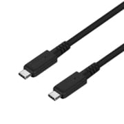 高速転送 最大10Gbps/PD60W充電 USB Type-C to USB Type-Cケーブル 1m ブラック OWL-CBNG2CC10-BK
