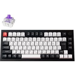 Q1 HE マグネットスイッチ搭載 QMKワイヤレス・カスタムメカニカルキーボード RGB JIS配列（テンキーレス）カーボンブラック Gateron ダブルレール・マグネティックスイッチ Nebula Q1H-M1-JIS