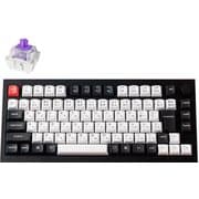 Q1 HE マグネットスイッチ搭載 QMKワイヤレス・カスタムメカニカルキーボード RGB JIS配列(テンキーレス)カーボンブラック Gateron ダブルレール・マグネティックスイッチ Nebula Q1H-M1-JIS