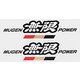 90000-YZ5-311A-K3 [MUGEN POWER ステッカー A ブラック Mサイズ]
