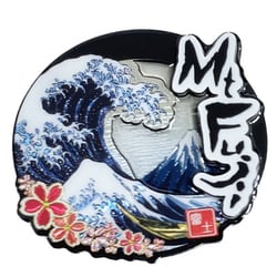 木製 エッチングマグネット 浮世絵 MtFUJI NB-JWE273