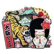 木製 マグネット 姫こけし(ホワイト) NB-JW418