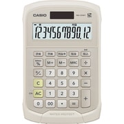電卓 12桁表示 ミニジャストサイズ 防水・防塵 WM-320MT-BE-N