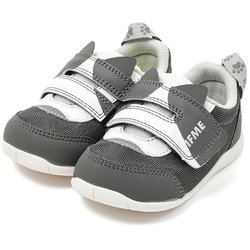IFME PARK ワンベルトねこちゃんスニーカー ベビー ウォーキングシューズ GRAY 12cm 20-5305