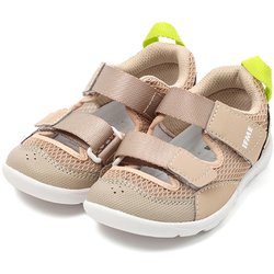 IFME ダブルベルトウォーター キッズ ウォーターシューズ ベージュ 17.5cm 205320