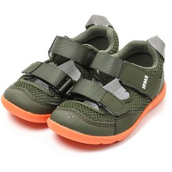 IFME ダブルベルトウォーター キッズ ウォーターシューズ グリーン 19cm 205320