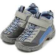 IFME+K vibramソール ミドルカットブーツ キッズ ハイキングシューズ グレー 19cm 205349