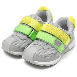 IFME joob 2本ベルト キッズ スニーカー グレー 18.5cm 305315