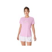ウィメンズコートグラフィック半袖シャツ レディース テニス シャツ ライトウベ×ブリリアントホワイト（701） XSサイズ 2042A322