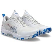 プレステージライト 5 オムニクレー ユニセックス テニスシューズ WHITE/ELECTRIC BLUE(101) 27cm 1043A021