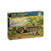IT6561 1/35 WW.II ドイツ軍 Sd.Kfz.10 デマーグ D7 降下猟兵フィギュア 4体付属 [組立式プラスチックモデル]