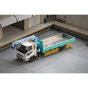KS082-488 1/64 三菱ふそうファイター 1024/クレーン付き ホワイト/グリーン （付属品：木箱） [ダイキャストミニカー]