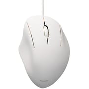 USB有線マウス 静音 3ボタン エルゴノミクス 抗菌 Sサイズ SHELLPHA ホワイト M-SH11UBSKWH