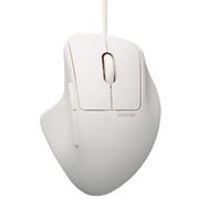 USB有線マウス 静音 7ボタン チルトホイール付 エルゴノミクス 抗菌 Mサイズ SHELLPHA ホワイト M-SH30UBSKWH