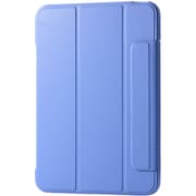 iPad 第10世代 10.9インチ用 ケース ソフトレザー カバー 手帳型 スリープ対応 マグネット フラップ 2アングル スタンド機能 耐衝撃 背面クリア 軽量 薄型 ブルー TB-A24RWVFCBU