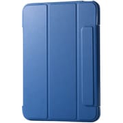 iPad 第10世代 10.9インチ用 ケース ソフトレザー カバー 手帳型 スリープ対応 マグネット フラップ 2アングル スタンド機能 耐衝撃 背面クリア 軽量 薄型 ネイビー TB-A24RWVFCNV