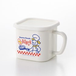 オサムグッズ ブランチ ホーロー マルチスクエアポット OG-19