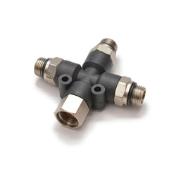 2475 PROFIX AIR-SYSTEMS エアホースジョイント1/8（S）メス～1/8（S）オス3連 [エアブラシ用品]