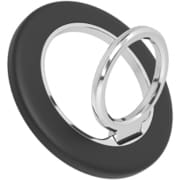 MOT-SRING01-BK [スマホリングスタンド Magsafe対応 マグネット式 360度回転 マットブラック]