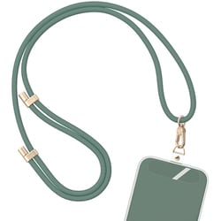 MOT-STRAP01-GR [シリコンショルダーストラップ 自由に長さ調整できる 3way グリーン]