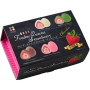 フォンデュカルテットストロベリーチョコ 6個(ミルク・ホワイト各2個、ストロベリー・宇治抹茶各1個)