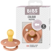おしゃぶり カラー シングル サイズ1(0~6か月) Peach BIBS100246