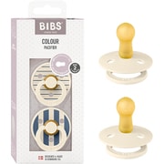 おしゃぶり カラー 2個セット サイズ2(6~18か月) PB Ivory/S.Blue BIBS12015105