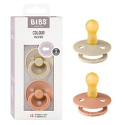 おしゃぶり カラー 2個セット サイズ2(6~18か月) Vanilla/Peach BIBS120229