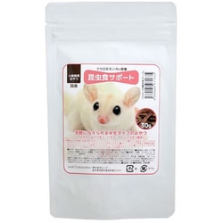 フクロモモンガの食事 昆虫食サポート ミルワーム＆フルーツソフト 30g