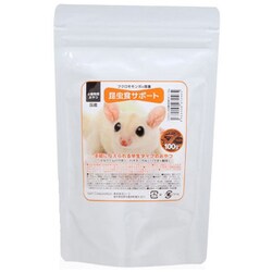 フクロモモンガの食事 昆虫食サポート ミルワーム＆フルーツソフト 100g