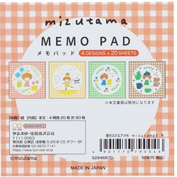 mizutamaさん サンスター 窓付きスクエアメモ たっぷり丸