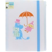 限定 ゴムバンド付クリアファイル5P+ファスナーポケット MOOMIN 80th PLAY S2173026