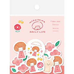 限定 和紙フレークシール かわいいお花 DAILY LIFE QSA277