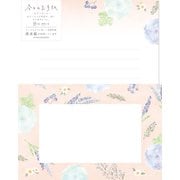 今日のお手紙レターセット 青い花と実 LLL465
