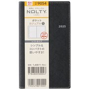 2025年4月始まり ウィークリー手帳 NOLTY(ノルティ) ポケットカジュアル1(ブラック) 2025-9054