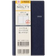 2025年4月始まり ウィークリー手帳 NOLTY(ノルティ) ポケットカジュアル1(ネイビー) 2025-9055