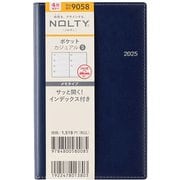 2025年4月始まり ウィークリー手帳 NOLTY(ノルティ) ポケットカジュアル5(ネイビー) 2025-9058