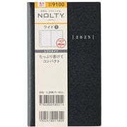 2025年4月始まり ウィークリー手帳 NOLTY(ノルティ) ワイド1(ブラック) 2025-9100
