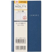 2025年4月始まり ウィークリー手帳 NOLTY（ノルティ） ワイド3（ネイビーブルー） 2025-9102