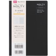 2025年4月始まり ウィークリー手帳 NOLTY（ノルティ） ティオA5レフト（ブラック） 2025-9312