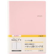 2025年4月始まり ウィークリー手帳 NOLTY（ノルティ） リングA5-2（ピンク） 2025-9619