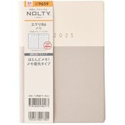 2025年4月始まり ウィークリー手帳 NOLTY(ノルティ) エクリB6メモ(ベージュ) 2025-9659