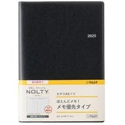 2025年4月始まり ウィークリー手帳 NOLTY（ノルティ） エクリA5メモ（ブラック） 2025-9669