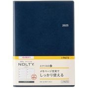 2025年4月始まり ウィークリー手帳 NOLTY（ノルティ） エクリA5-2（ネイビー） 2025-9673