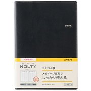 2025年4月始まり ウィークリー手帳 NOLTY(ノルティ) エクリA5-3(ブラック) 2025-9675