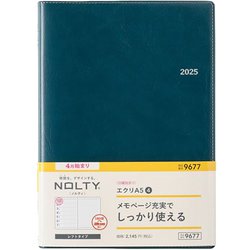 2025年4月始まり ウィークリー手帳 NOLTY（ノルティ） エクリA5-4日曜始まり（コーラルリーフ） 2025-9677