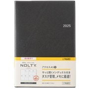 2025年4月始まり ウィークリー手帳 NOLTY（ノルティ） アクセスA5-5（ダークグレー） 2025-9683