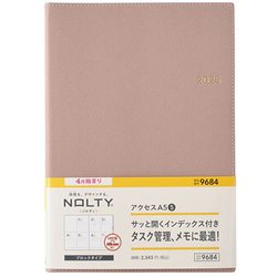 2025年4月始まり ウィークリー手帳 NOLTY（ノルティ） アクセスA5-5（ピンクベージュ） 2025-9684